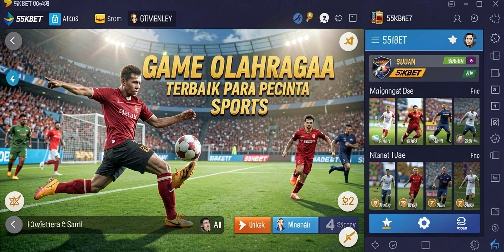 Screenshot tampilan gameplay 55KBET yang menarik dan dinamis.