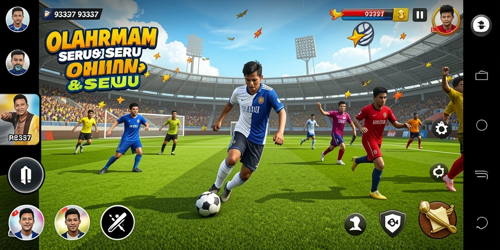 Tampilan gameplay penuh aksi dan dinamis dari 93337