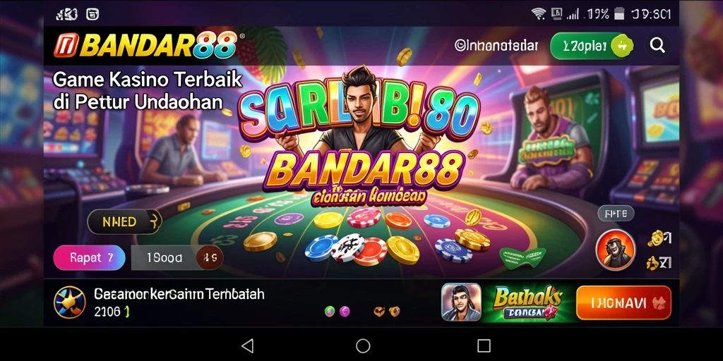 Tampilan menarik dari gameplay Kasino di BANDAR88.
