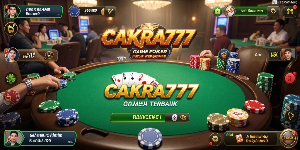 Tampilan screenshot CAKRA777 yang menampilkan aksi Poker seru.