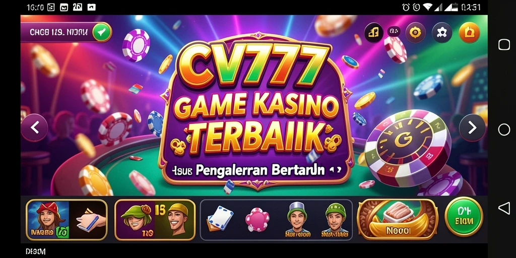 Tampilan gameplay mendebarkan di CV777 dengan grafis kasino yang memukau.