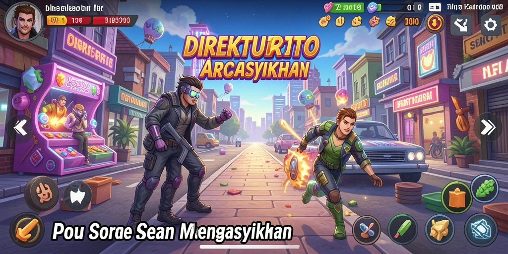 Gameplay seru dalam DIREKTURTOTO yang penuh warna.