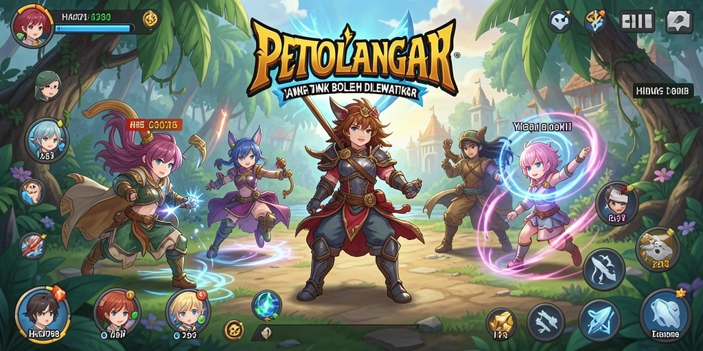 Screenshot gameplay HAO788 menampilkan aksi seru dalam suasana anime.