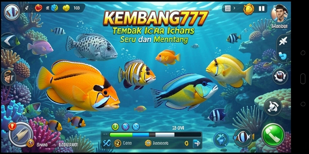 Screenshot KEMBANG777 menunjukkan suasana seru saat berburu ikan.