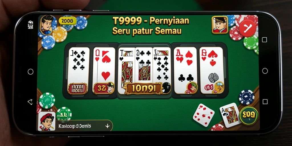 Tangkapan layar dari gameplay Domino yang mengasyikkan di T9999.